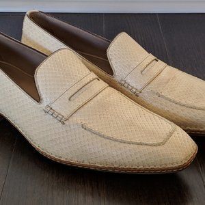 Armani Python Skin Loafers Dress Shoes US 12 EU 45